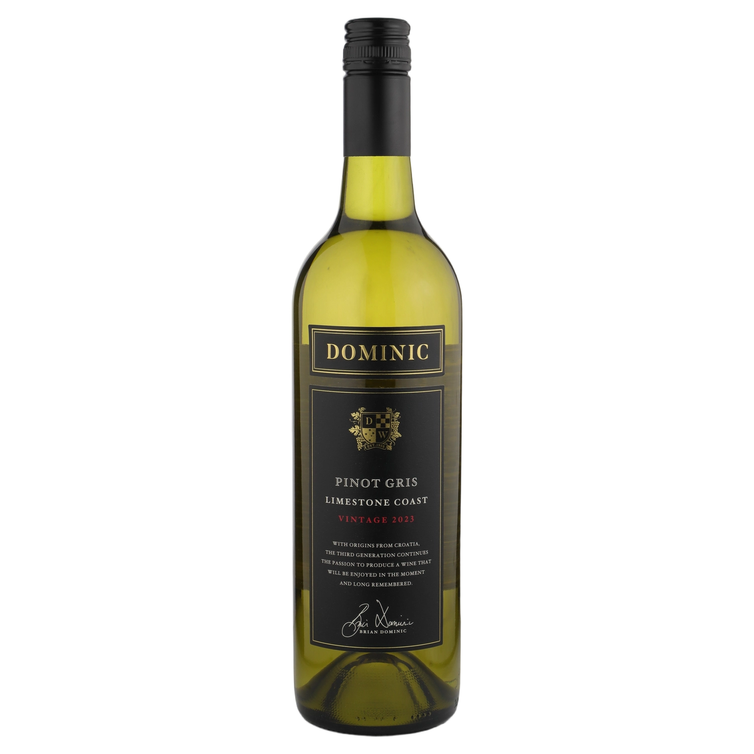 2023 Dominic Wines Black Label Pinot Gris - Buy Online | The Wine