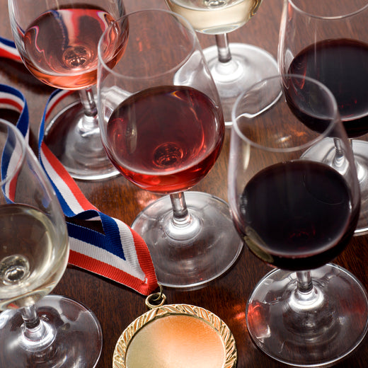 different types of wine medals