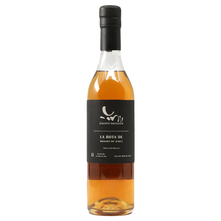 A bottle of Equipo Navazos La Bota 43 Brandy 500mL 500ml