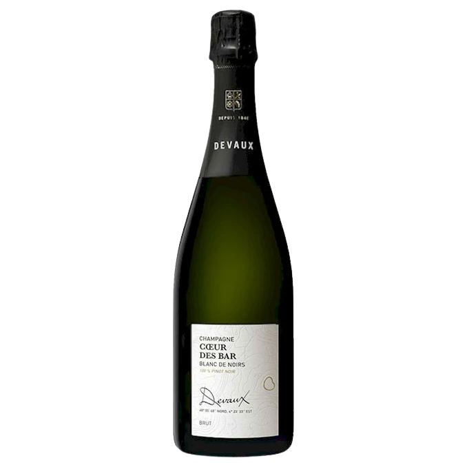 A bottle of NV Devaux Blanc de Noir Coeur des Bar 750ml White Wine