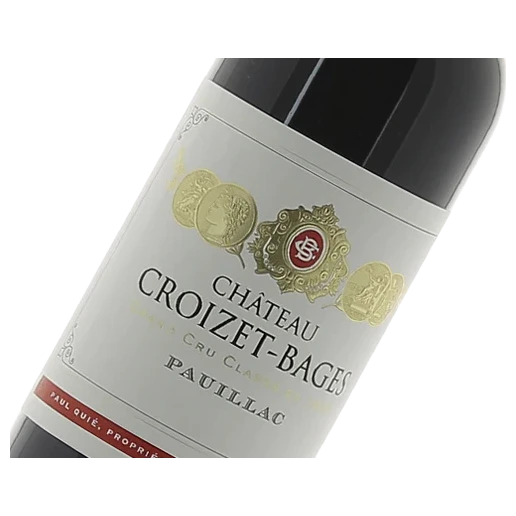 A bottle of 2011 Chateau Croizet Bages 750ml Red Wine