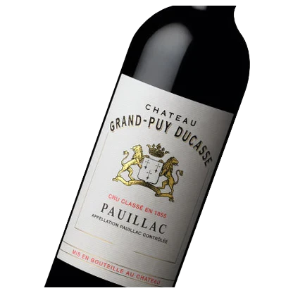 A bottle of 2017 Chateau Grand Puy Ducasse 750ml Red Wine