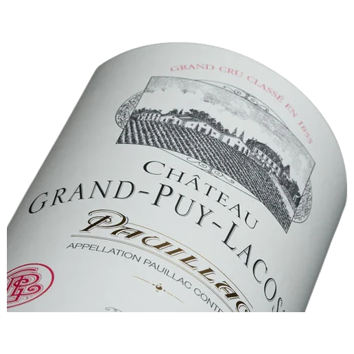 A bottle of 2017 Chateau Grand Puy Lacoste 6000ml Red Wine