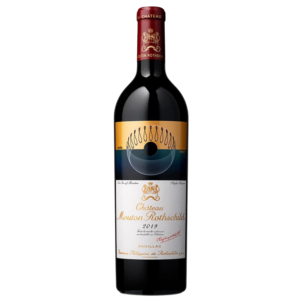 A bottle of 2019 Chateau Mouton Rothschild 5000ml Red Wine