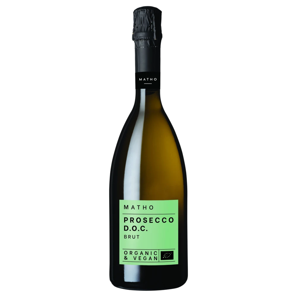 A bottle of NV MATHO Prosecco Brut DOC 750ml Sparkling Wine