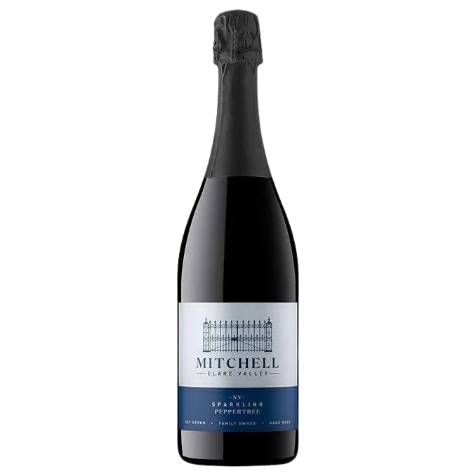 A bottle of NV Mitchell Peppertree Sparkling Shiraz 750ml Red Wine