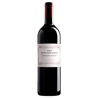A bottle of 2017 Chateau Moulin Saint Georges 750ml Red Wine