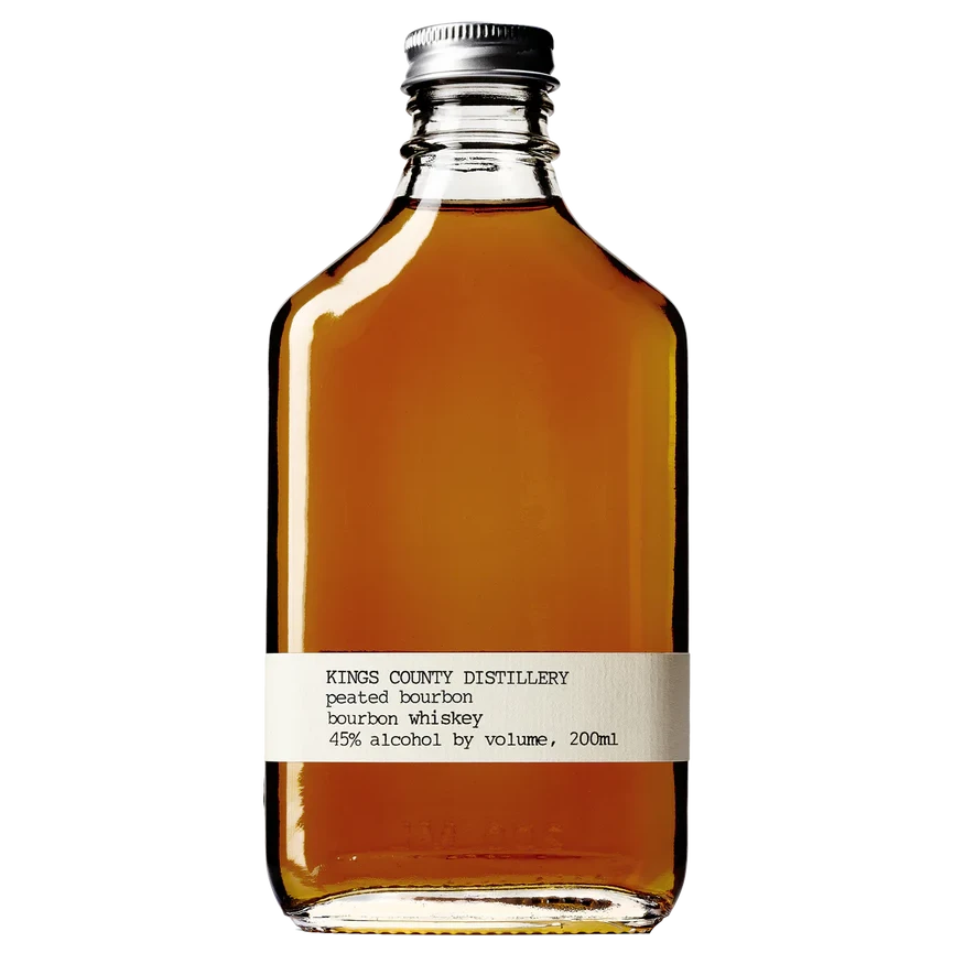 A bottle of Kings County Peated Bourbon 200mL 200ml