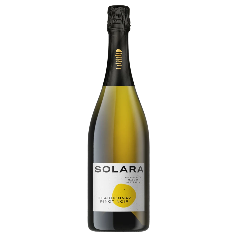A bottle of 2023 Solara Sparkling Chardonnay Pinot 750ml White Wine