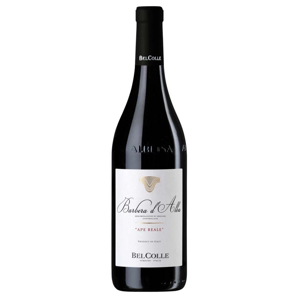 A bottle of 2022 Bel Colle Barbera D'Alba ' Ape Reale' DOC 750ml Red Wine