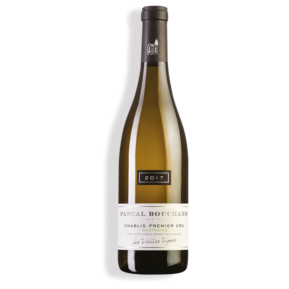 A bottle of 2020 Pascal Bouchard Chablis Cru Montmains 750ml White Wine