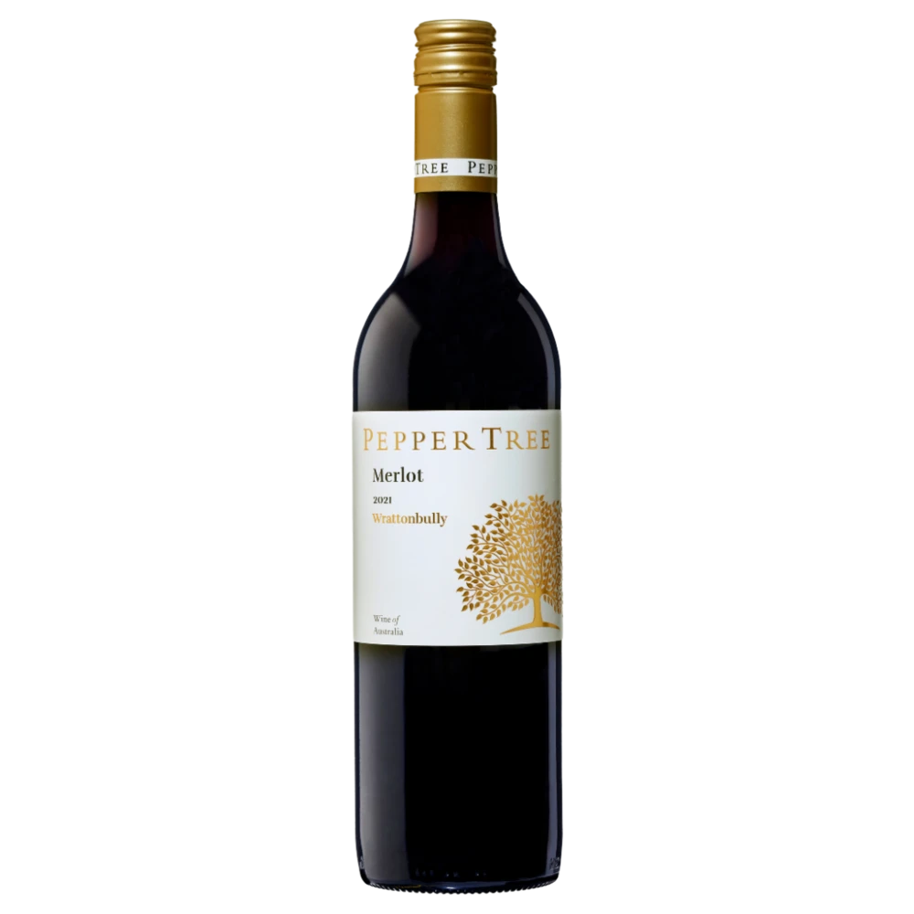 A bottle of 2021 Pepper Tree Merlot 750ml Red Wine