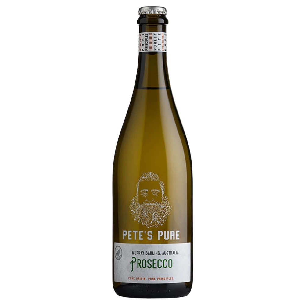 A bottle of 2024 Petes Pure Prosecco 750ml Sparkling Wine