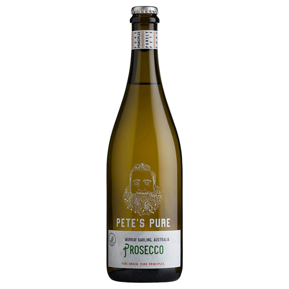 A bottle of 2024 Petes Pure Prosecco 750ml Sparkling Wine