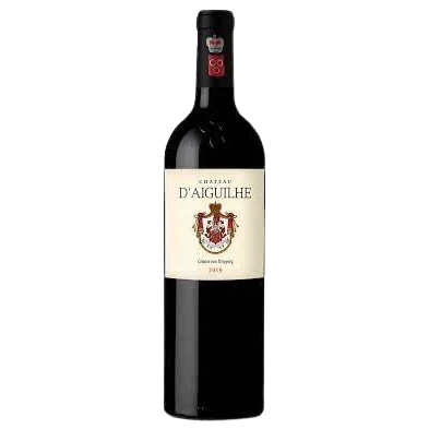 A bottle of 2019 Seigneurs D'Aiguilhe 750ml Red Wine