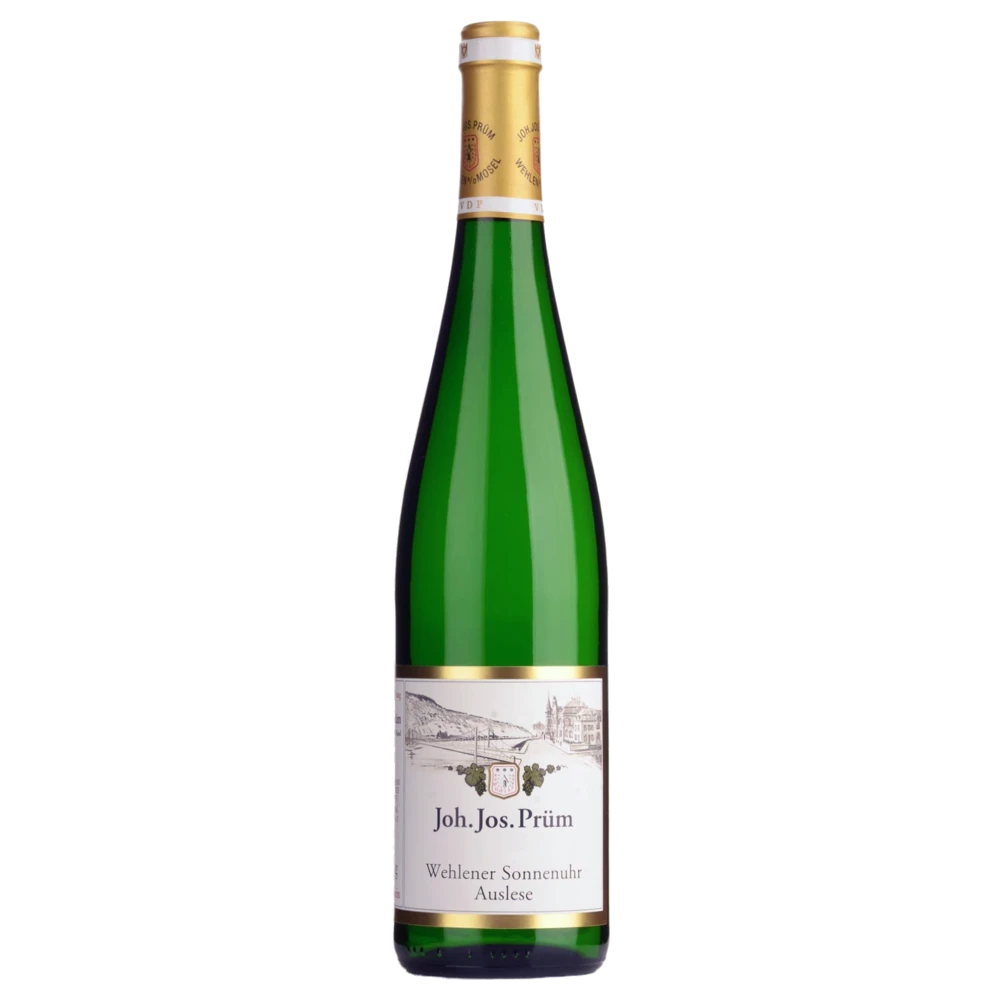 A bottle of 2023 Joh Jos Prüm Wehlener Sonnenuhr Riesling Auslese GOLDKAPSEL 750ml White Wine