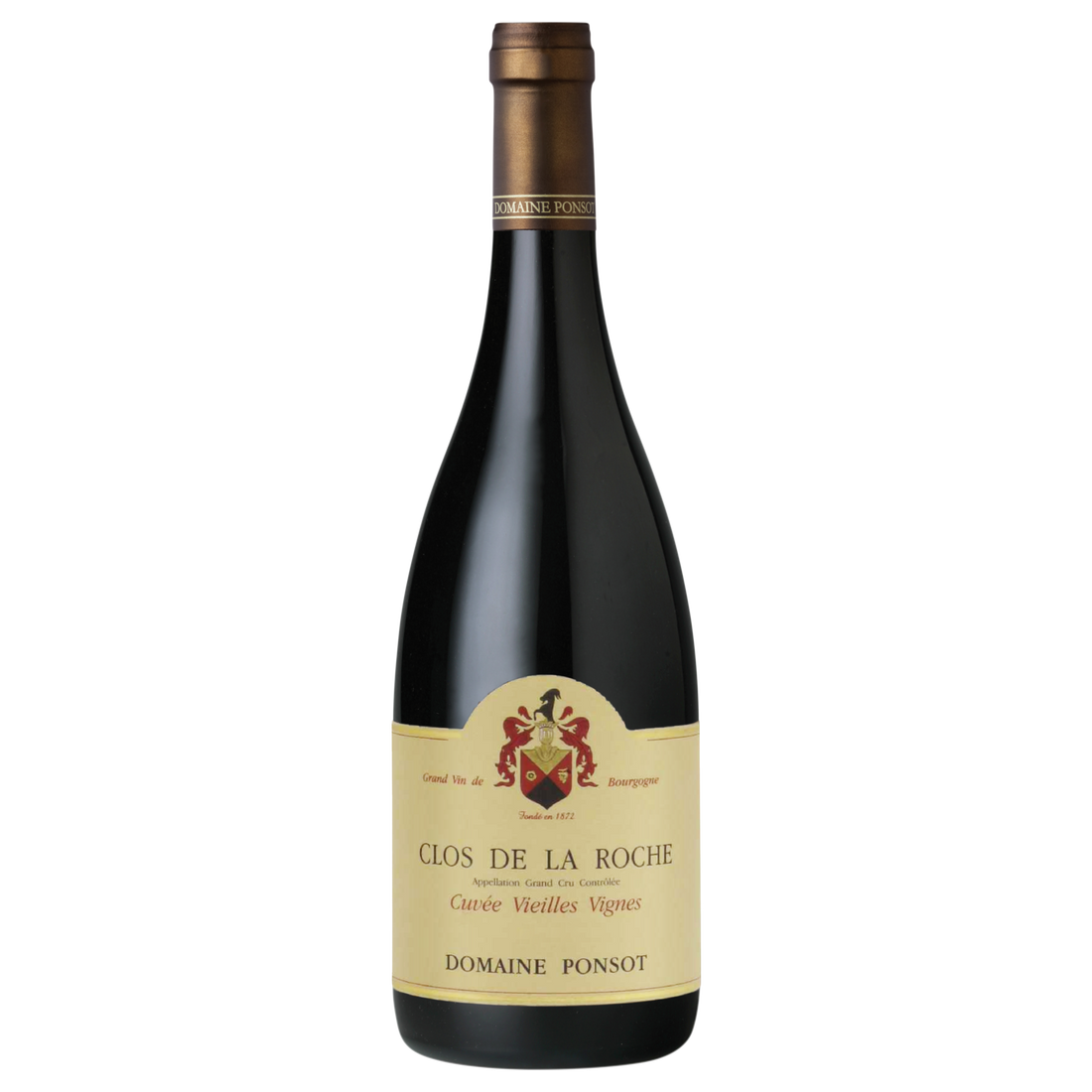 A bottle of 2021 Domaine Ponsot Grand Cru Clos de la Roche Vieilles Vignes 750ml Red Wine