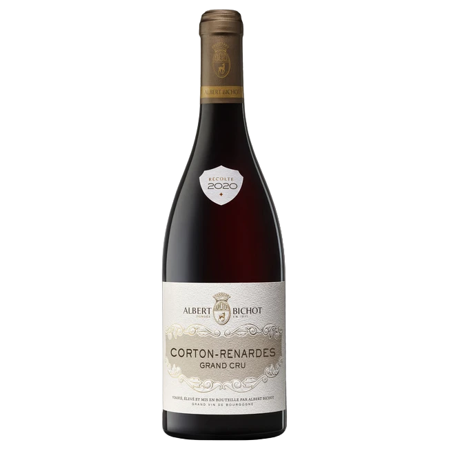 A bottle of 2018 A Bichot CortonLesRenardeGC Burgundy 750ml Red Wine