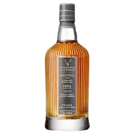 A bottle of 1976 G&M Private Collection Glenlivet Whisky 43.1% 700ml