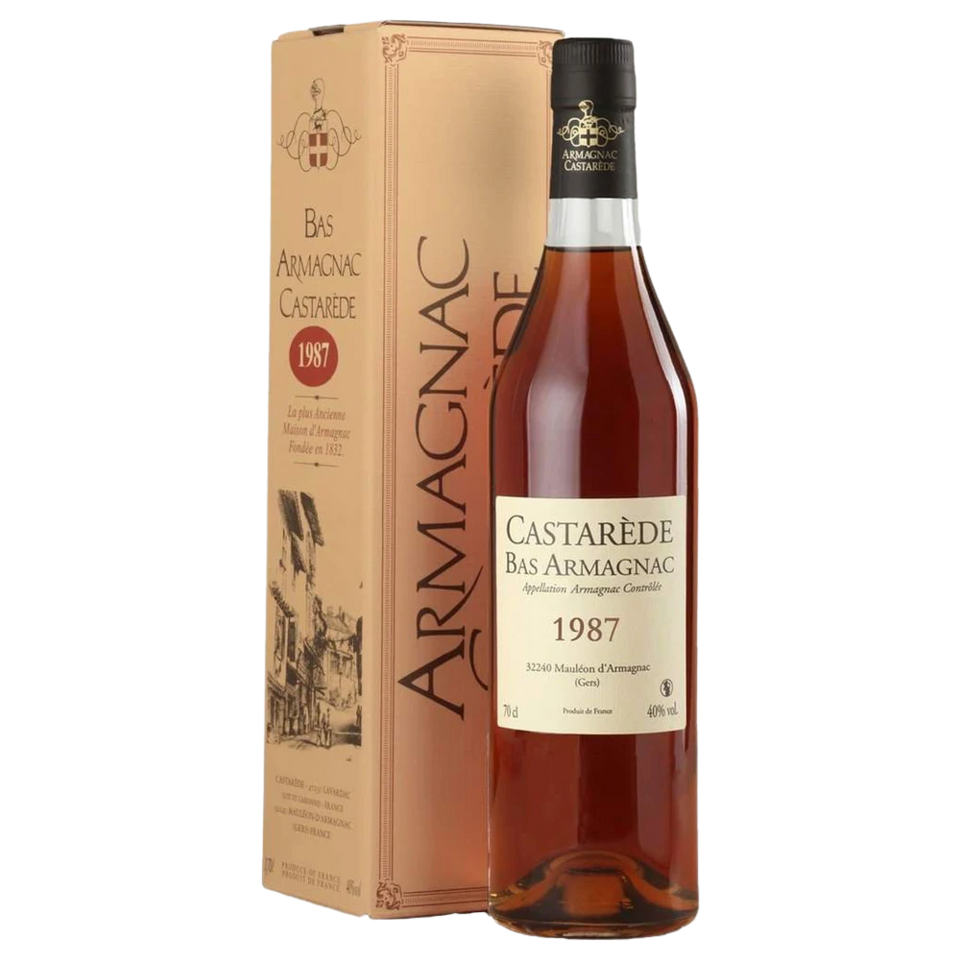 A bottle of 1987 Castarede Bas-Armagnac 1987 40% 700ml