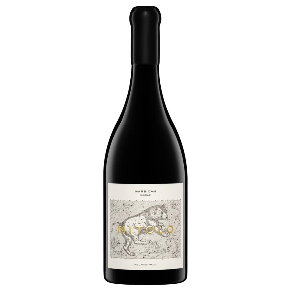 A bottle of 2019 Mitolo Marsican Shiraz McLaren Vale 750ml Red Wine