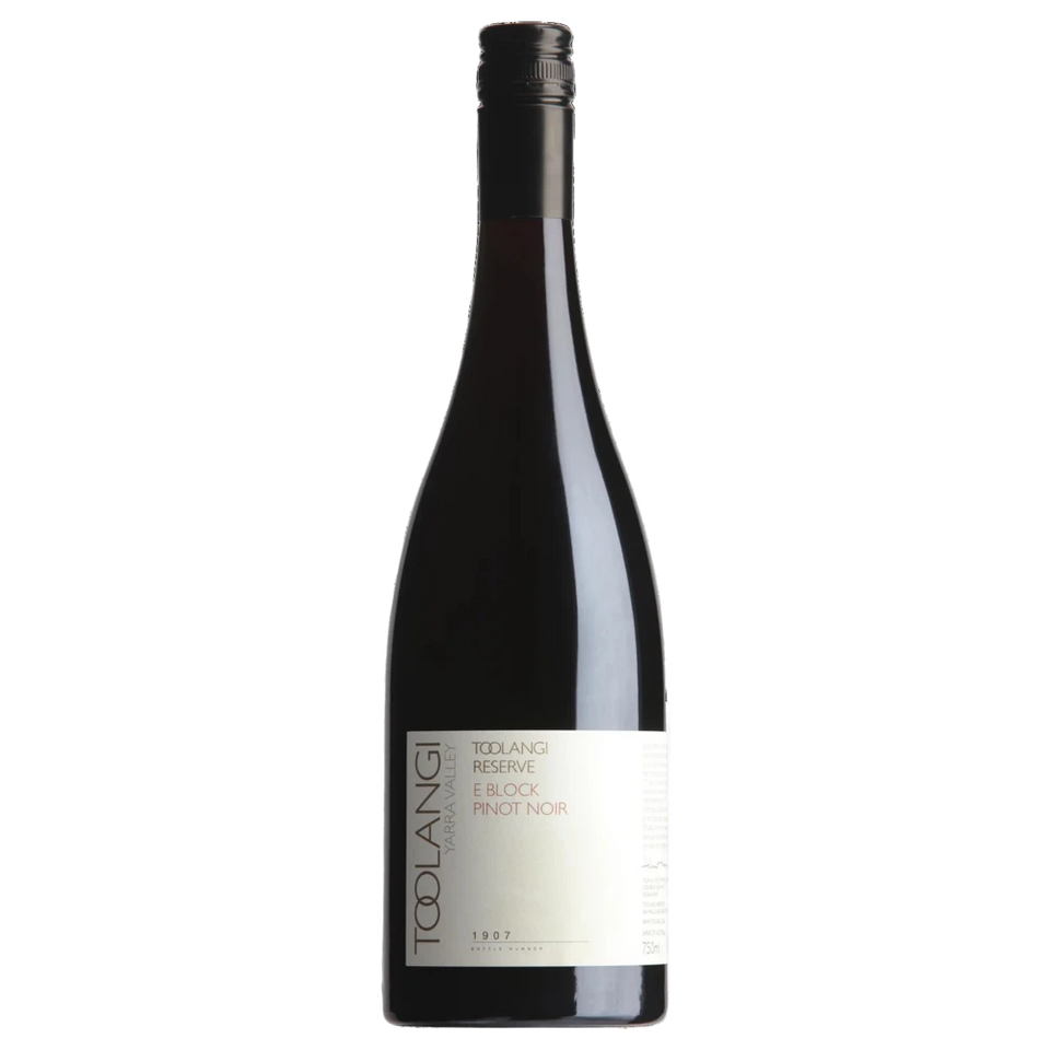 A bottle of 2020 Toolangi E Block Pinot Noir 750ml Red Wine
