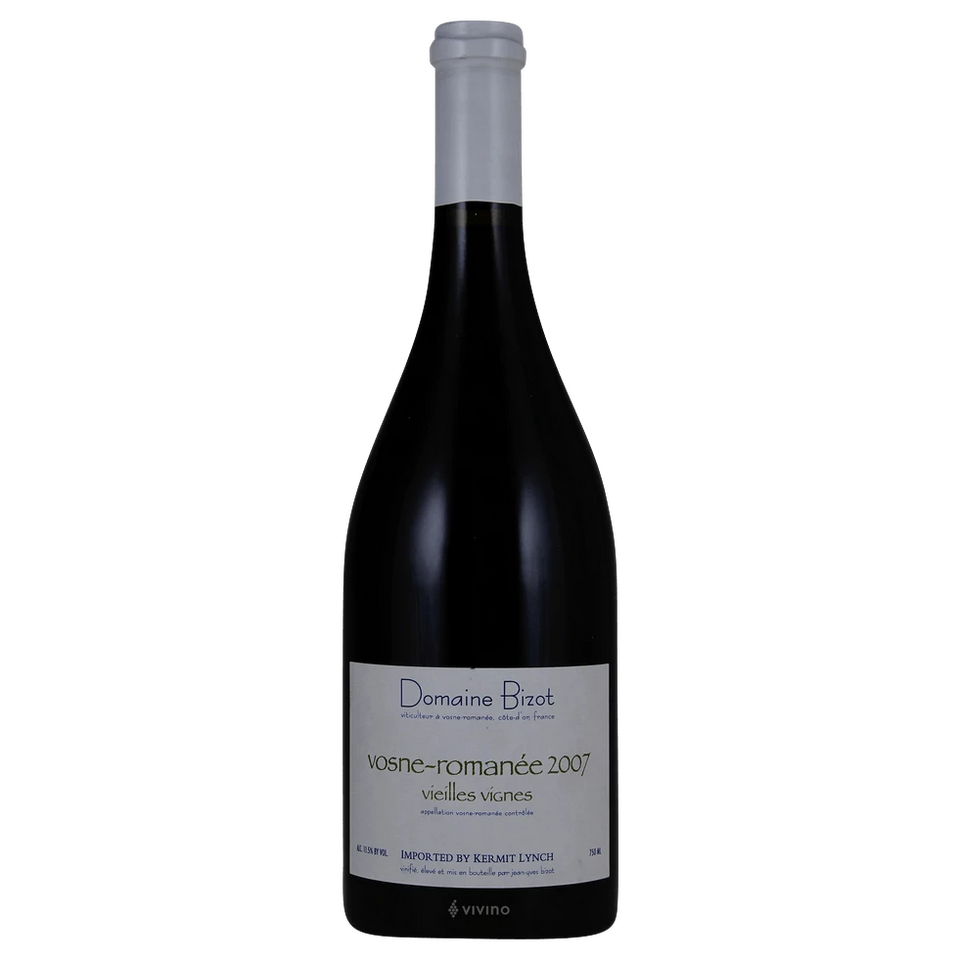 A bottle of 2007 Domaine Jean Yves Bizot Vosne Romanée Vieilles Vignes 750ml Red Wine