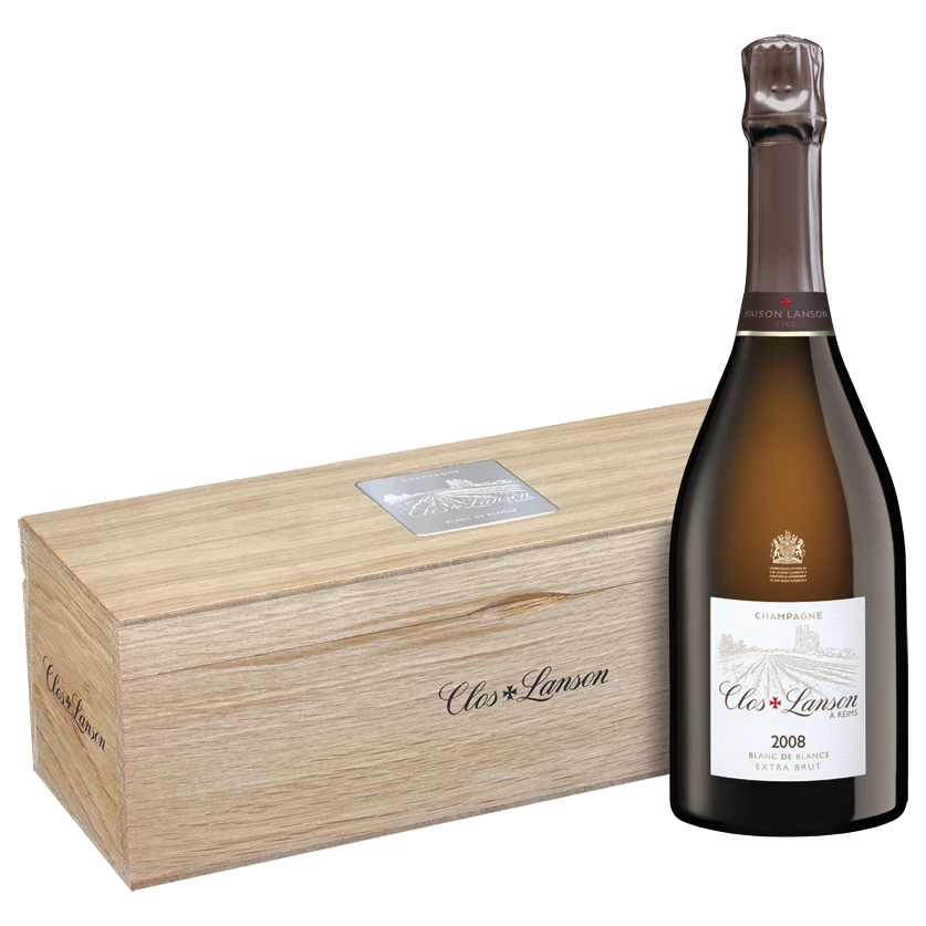 A bottle of 2008 Champagne Clos Lanson Blanc de Blancs Extra Brut 750ml White Wine