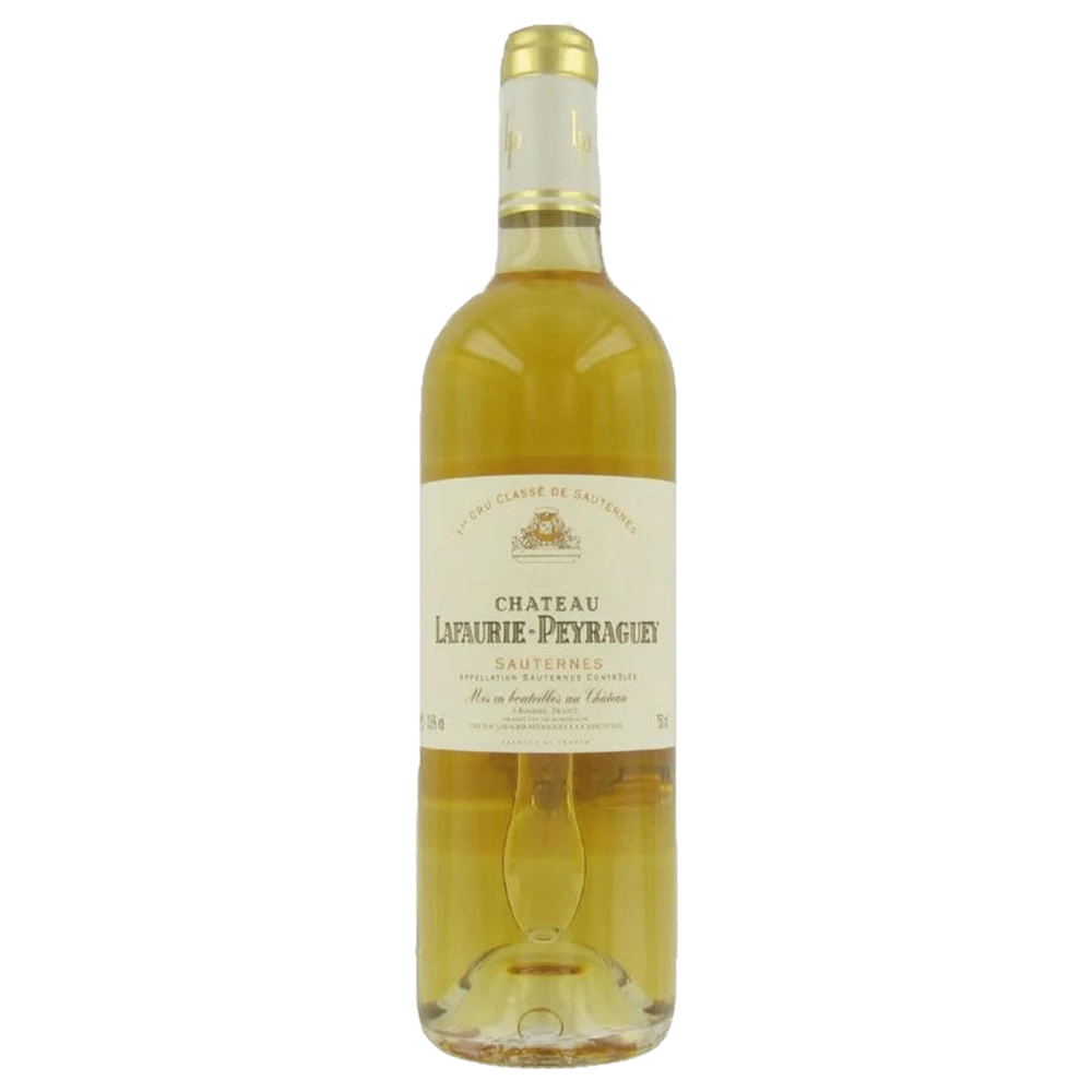 A bottle of 2010 Chateau Lafaurie Peyraguey 375ml White Wine