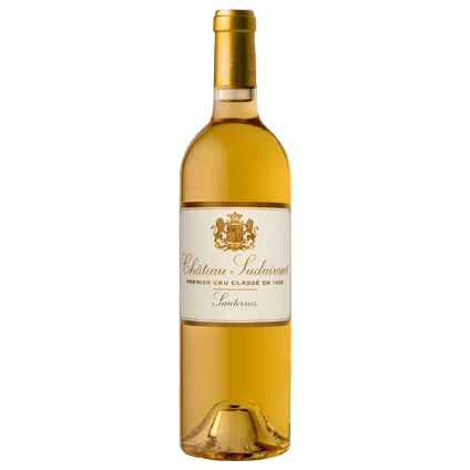 A bottle of 2013 Château Suduiraut 1er Grand Cru Classé en 1855 Sauternes 375ml White Wine