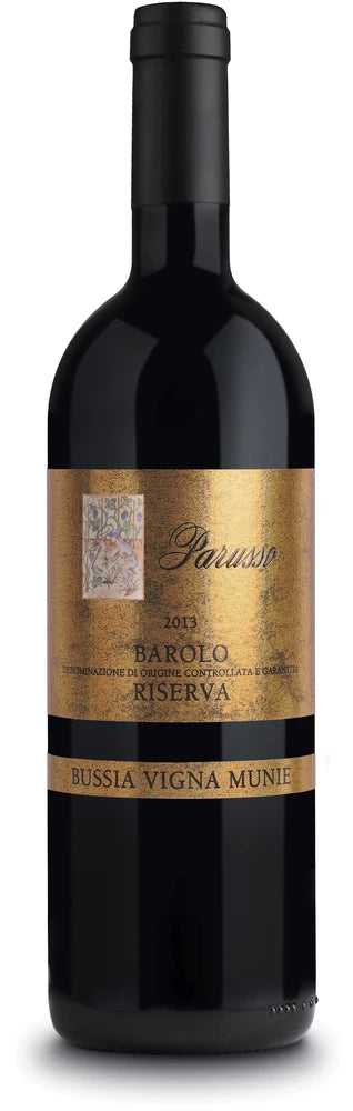 A bottle of 2013 Parusso Bussia Vigna Munie Riserva 2013 1500mL 1500ml Red Wine