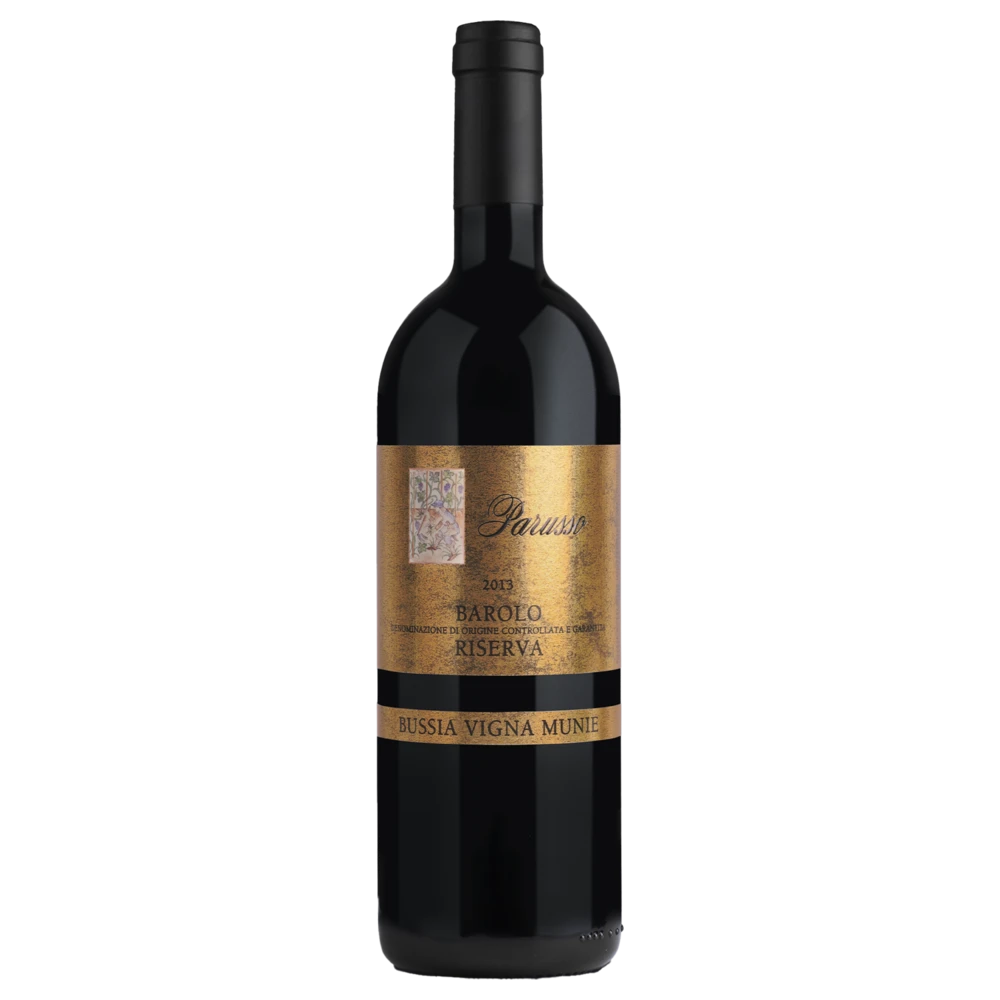 A bottle of 2014 Parusso Bussia Vigna Munie Riserva 750ml Red Wine