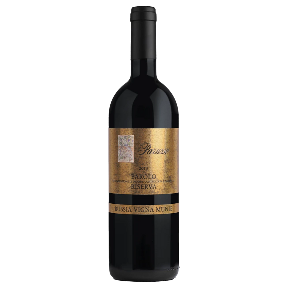 A bottle of 2014 Parusso Bussia Vigna Munie Riserva 750ml Red Wine
