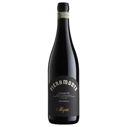 A bottle of 2015 Allegrini Fieramonte Amarone Classico Riserva DOCG 750ml Red Wine