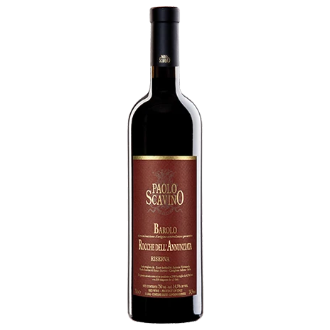 A bottle of 2015 Paolo Scavino Barolo Riserva Rocche dell'Annunziata 750ml Red Wine