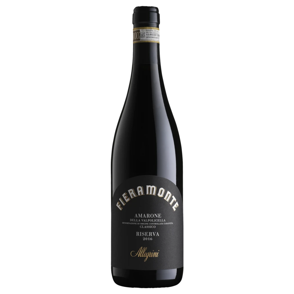 A bottle of 2016 Allegrini Fieramonte 750ml Red Wine