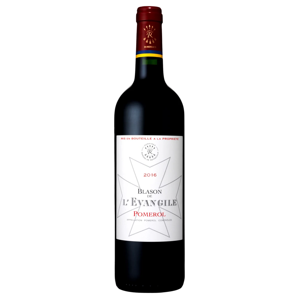 A bottle of 2016 Blason de l'Evangile 750ml Red Wine