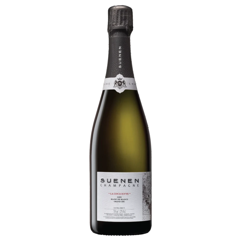A bottle of 2016 Champagne Suenen Oiry La Cocluette Blanc de Blancs Grand Cru Extra Brut 750ml Sparkling Wine