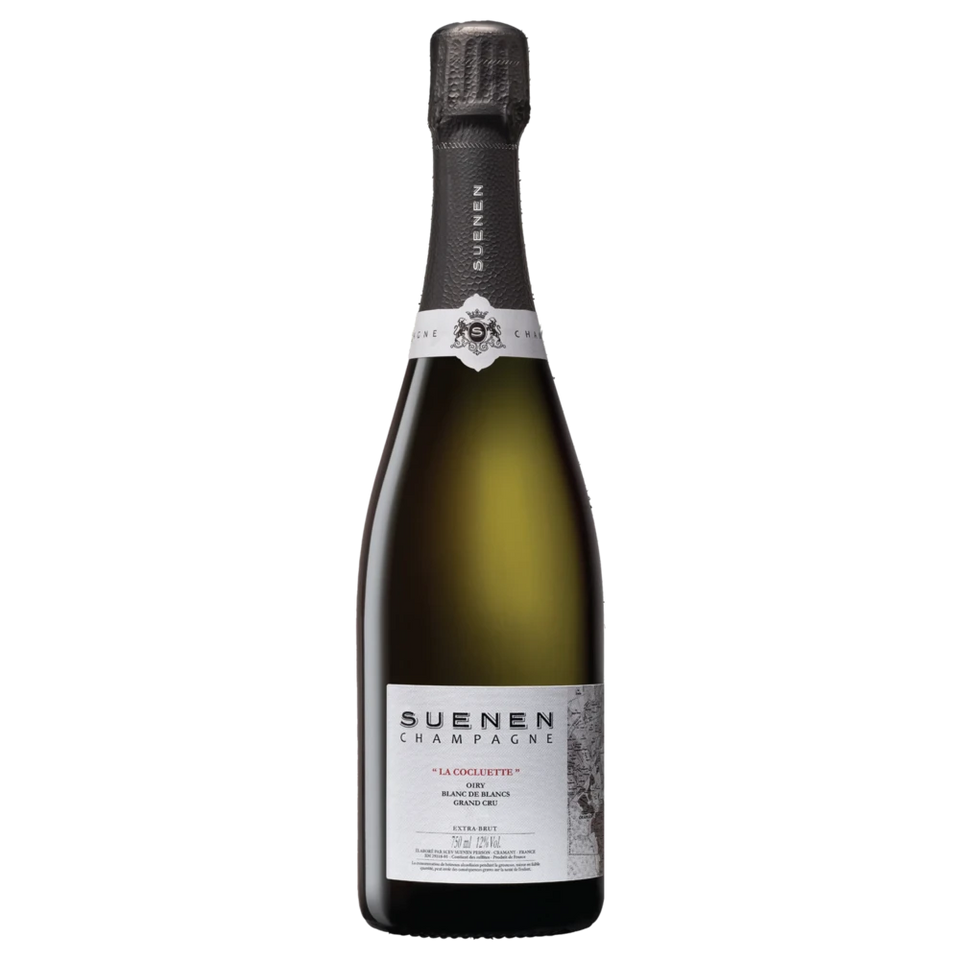 A bottle of 2016 Champagne Suenen Oiry La Cocluette Blanc de Blancs Grand Cru Extra Brut 750ml Sparkling Wine