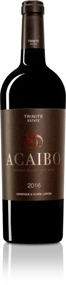 A bottle of 2016 Trinité Estate Acaibo 750ml Red Wine