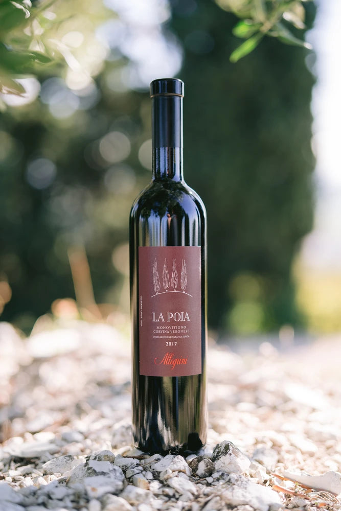 A bottle of 2017 Allegrini La Poja 750ml Red Wine