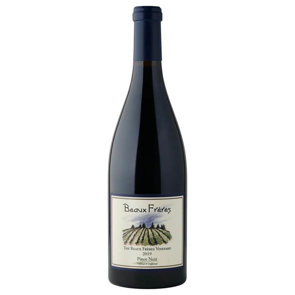 A bottle of 2017 Beaux Freres The Beaux Freres Vineyard 750ml Red Wine