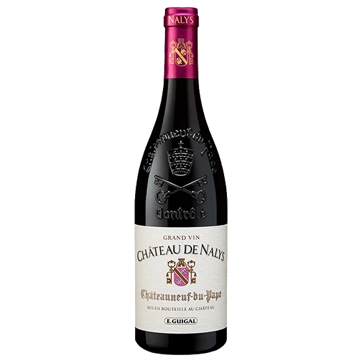 A bottle of 2017 Château de Nalys Châteauneuf du Pape Rouge 750ml Red Wine