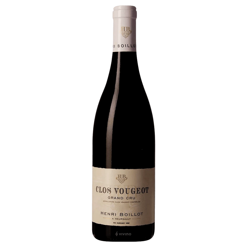 A bottle of 2017 Henri Boillot Clos Vougeot Gc 750ml Red Wine