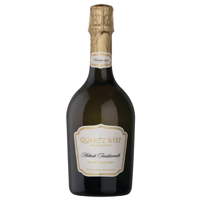 A bottle of 2017 Quartz Reef Blanc de Blanc 750ml Sparkling Wine