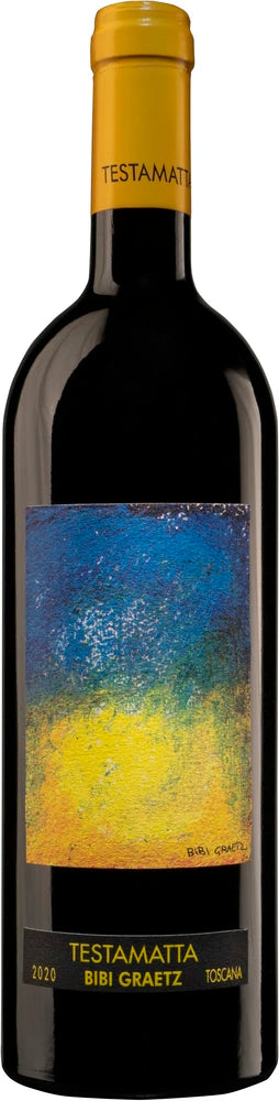 A bottle of 2018 Bibi Graetz Testamatta 3000ml Red Wine