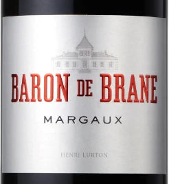 A bottle of 2018 Château Brane-Cantenac Baron de Brane 750ml Red Wine