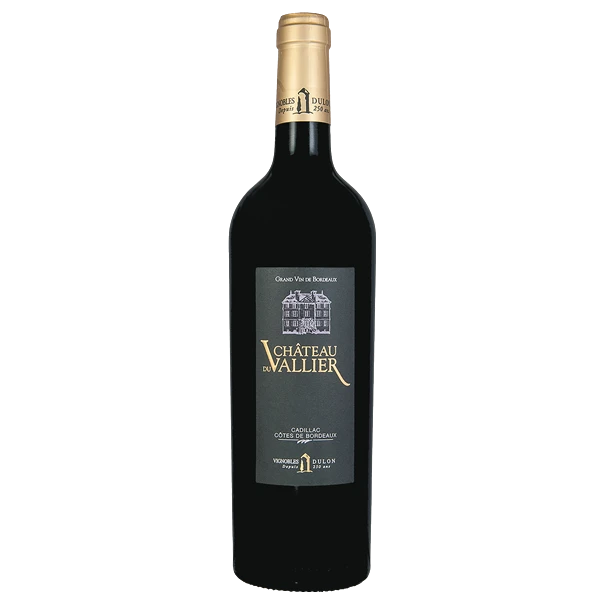 A bottle of 2018 Chateau Du Vallier Cotes de Bordeaux 750ml Red Wine