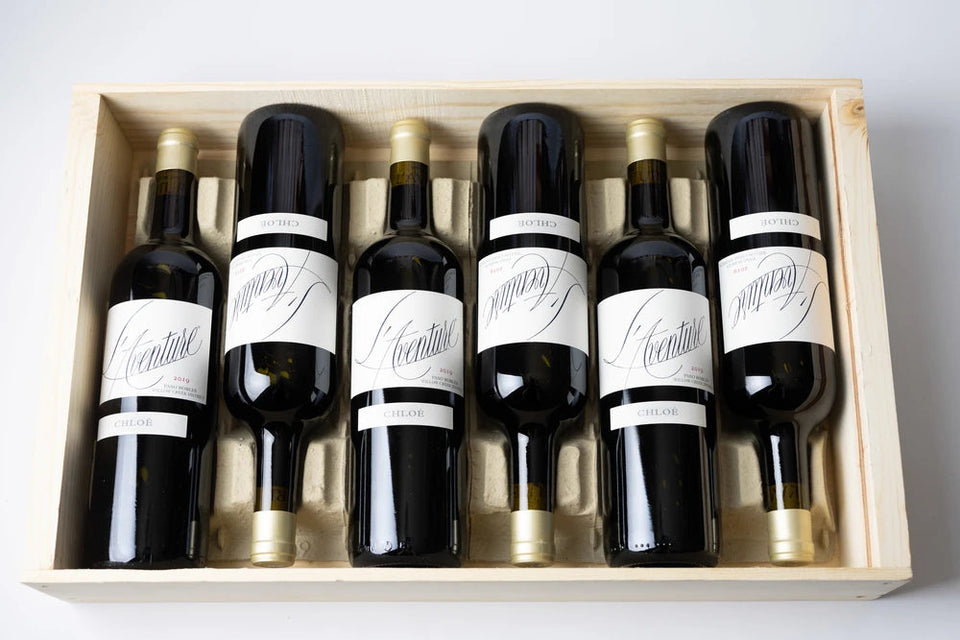 A bottle of 2018 L'Aventure Chloe 750ml Red Wine