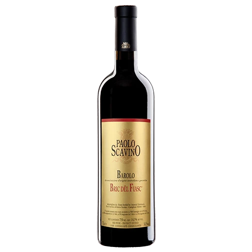 A bottle of 2018 Paolo Scavino Barolo Bric dël Fiasc DOCG 750ml Red Wine